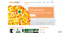 Desktop Screenshot of change-factory.de